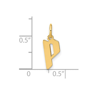 14k Yellow Gold Letter P Initial Charm XNA1335Y/P