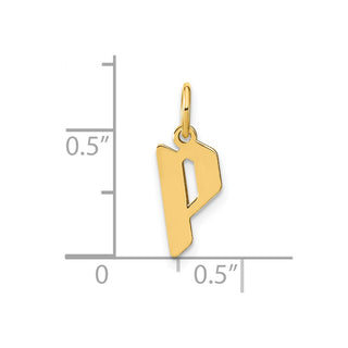14k Yellow Gold Letter P Initial Charm XNA1335Y/P