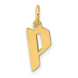 14k Yellow Gold Letter P Initial Charm XNA1335Y/P