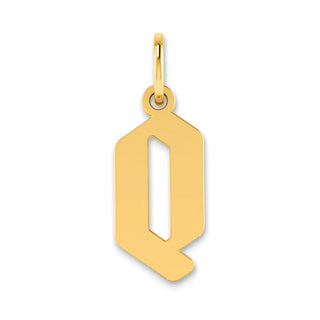 14k Yellow Gold Letter Q Initial Charm XNA1335Y/Q