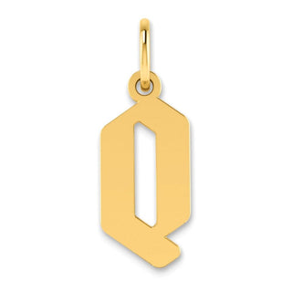 14k Yellow Gold Letter Q Initial Charm XNA1335Y/Q