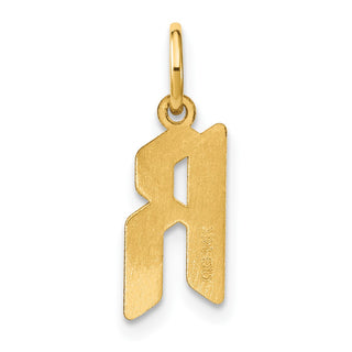 14k Yellow Gold Letter R Initial Charm XNA1335Y/R