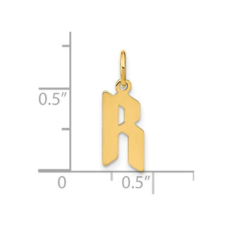14k Yellow Gold Letter R Initial Charm XNA1335Y/R