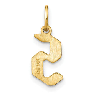 14k Yellow Gold Letter S Initial Charm XNA1335Y/S