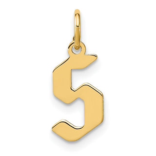 14k Yellow Gold Letter S Initial Charm XNA1335Y/S
