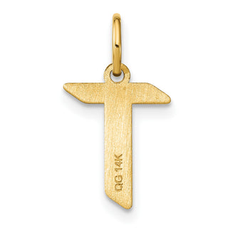 14k Yellow Gold Letter T Initial Charm XNA1335Y/T