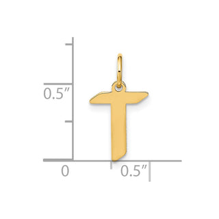 14k Yellow Gold Letter T Initial Charm XNA1335Y/T