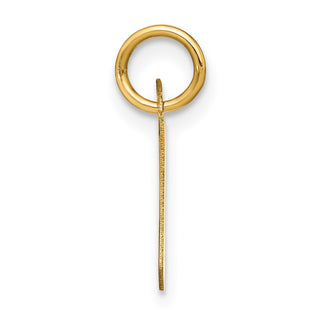14k Yellow Gold Letter W Initial Charm XNA1335Y/W