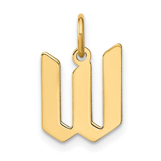 14k Yellow Gold Letter W Initial Charm XNA1335Y/W