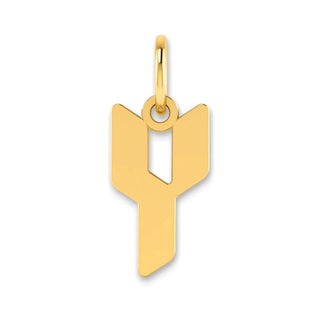 14k Yellow Gold Letter Y Initial Charm XNA1335Y/Y