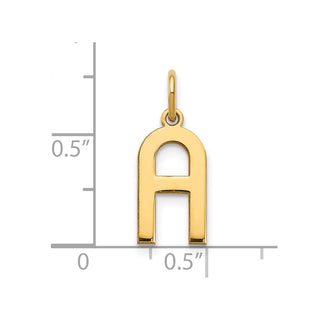14k Yellow Gold Letter A Initial Charm XNA1336Y/A