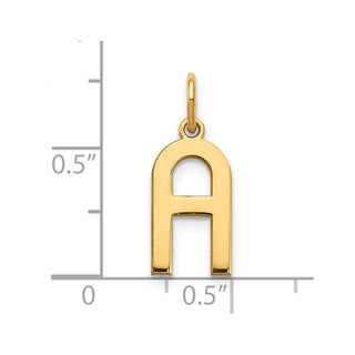 14k Yellow Gold Letter A Initial Charm XNA1336Y/A