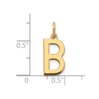 14k Yellow Gold Letter B Initial Charm XNA1336Y/B
