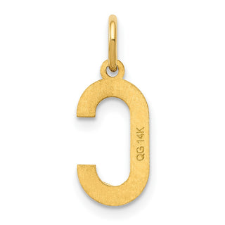 14k Yellow Gold Letter C Initial Charm XNA1336Y/C