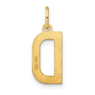 14k Yellow Gold Letter D Initial Charm XNA1336Y/D