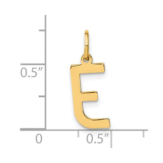 14k Yellow Gold Letter E Initial Charm XNA1336Y/E
