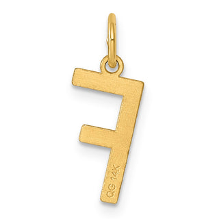14k Yellow Gold Letter F Initial Charm XNA1336Y/F