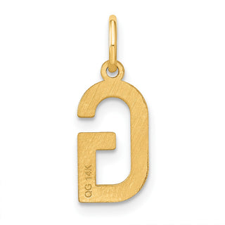 14k Yellow Gold Letter G Initial Charm XNA1336Y/G