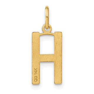 14k Yellow Gold Letter H Initial Charm XNA1336Y/H