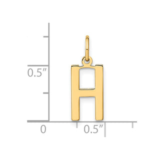 14k Yellow Gold Letter H Initial Charm XNA1336Y/H