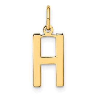 14k Yellow Gold Letter H Initial Charm XNA1336Y/H