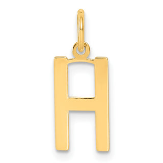 14k Yellow Gold Letter H Initial Charm XNA1336Y/H
