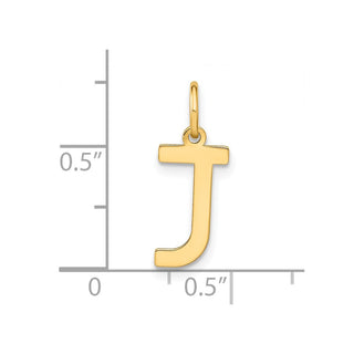 14k Yellow Gold Letter J Initial Charm XNA1336Y/J