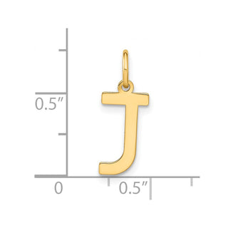 14k Yellow Gold Letter J Initial Charm XNA1336Y/J