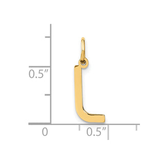 14k Yellow Gold Letter L Initial Charm XNA1336Y/L