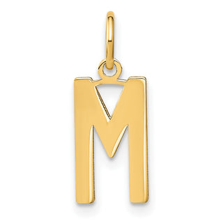14k Yellow Gold Letter M Initial Charm XNA1336Y/M