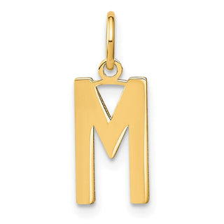 14k Yellow Gold Letter M Initial Charm XNA1336Y/M