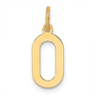 14k Yellow Gold Letter O Initial Charm XNA1336Y/O
