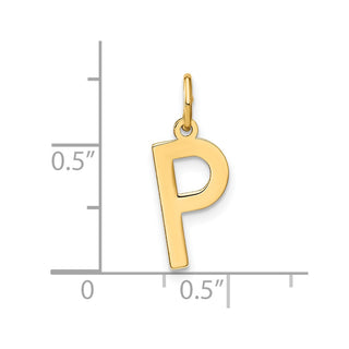 14k Yellow Gold Letter P Initial Charm XNA1336Y/P