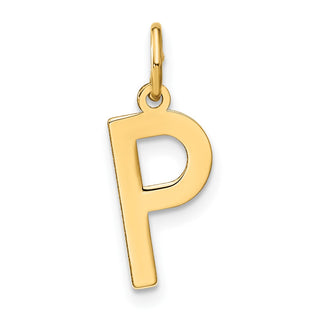14k Yellow Gold Letter P Initial Charm XNA1336Y/P