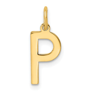 14k Yellow Gold Letter P Initial Charm XNA1336Y/P