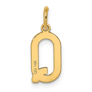 14k Yellow Gold Letter Q Initial Charm XNA1336Y/Q