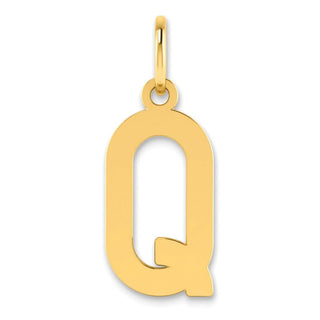 14k Yellow Gold Letter Q Initial Charm XNA1336Y/Q