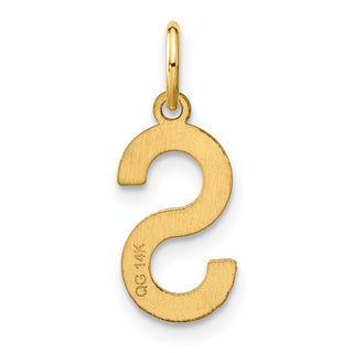 14k Yellow Gold Letter S Initial Charm XNA1336Y/S