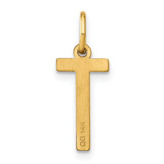 14k Yellow Gold Letter T Initial Charm XNA1336Y/T