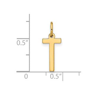 14k Yellow Gold Letter T Initial Charm XNA1336Y/T