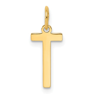 14k Yellow Gold Letter T Initial Charm XNA1336Y/T