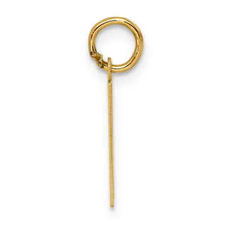 14k Yellow Gold Letter W Initial Charm XNA1336Y/W