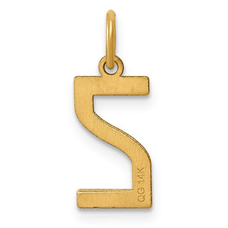 14k Yellow Gold Letter Z Initial Charm XNA1336Y/Z