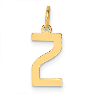 14k Yellow Gold Letter Z Initial Charm XNA1336Y/Z