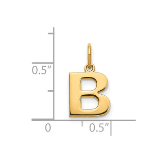 14k Yellow Gold Letter B Initial Charm XNA1337Y/B
