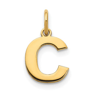 14k Yellow Gold Letter C Initial Charm XNA1337Y/C