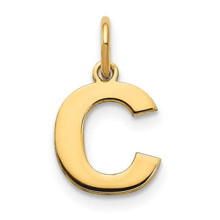14k Yellow Gold Letter C Initial Charm XNA1337Y/C