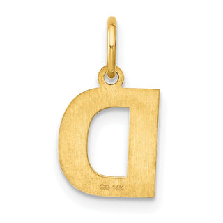 14k Yellow Gold Letter D Initial Charm XNA1337Y/D
