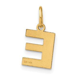 14k Yellow Gold Letter E Initial Charm XNA1337Y/E