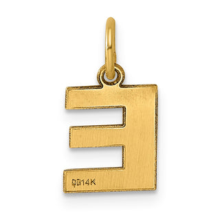 14k Yellow Gold Letter E Initial Charm XNA1337Y/E